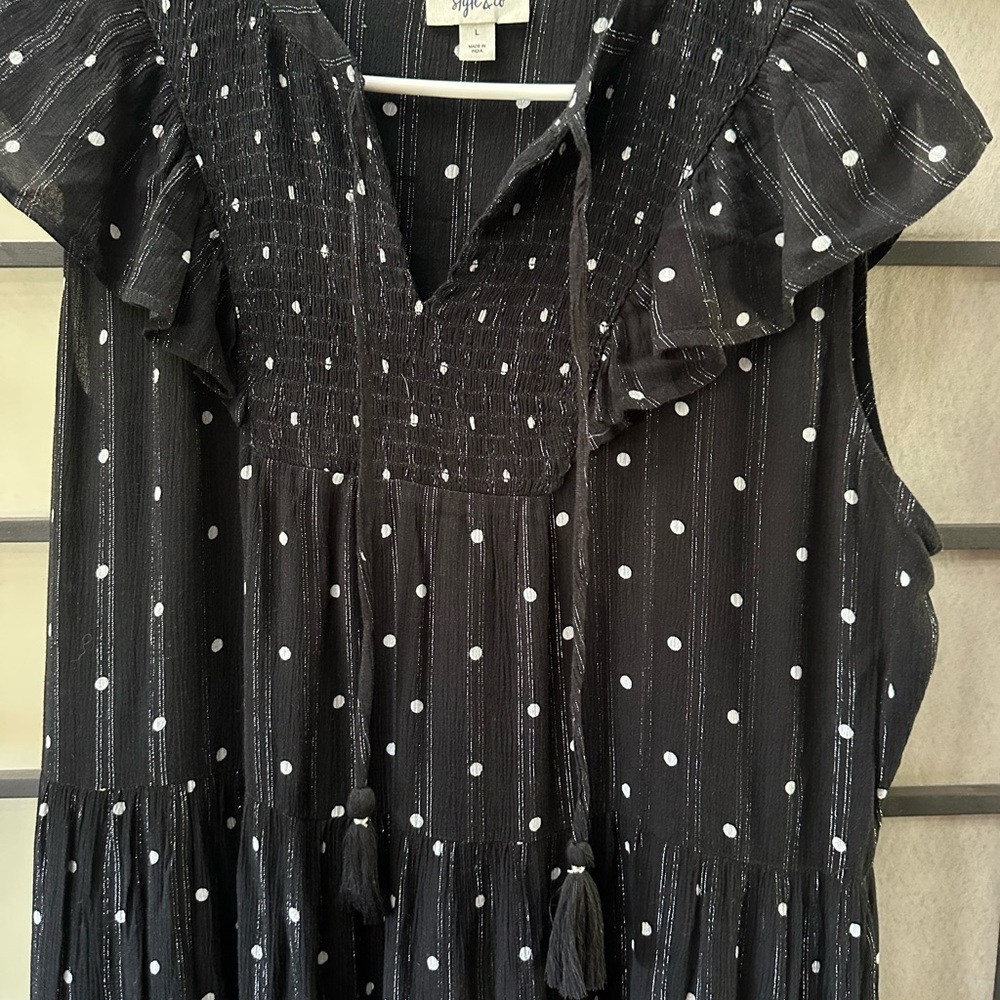 Black and White polka dot dress